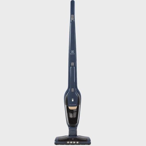 Aspirador de Pó Vertical Electrolux Ergorapido 2 em 1 Denin Blue Luz Led (ERG25N) - até 38 Min Filtro hepa Função BrushRollClean 420ml