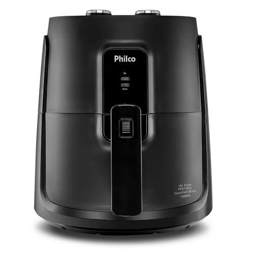 Fritadeira Air Fryer Philco 4,4L 1500W PFR15PG Gourmet Black com Cesto Quadrado - 110V